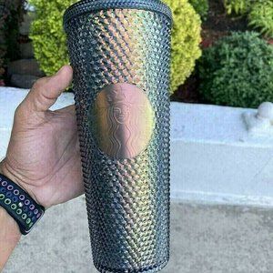 Starbucks Black Dark Unicorn Studded Tumbler Venti 24Oz